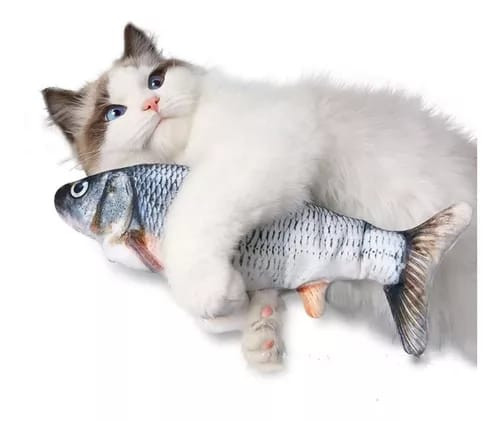 Miniatura 8 de Juguete electrico para gatos pescado